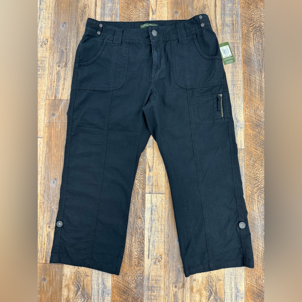 Eddie Bauer Women’s  Athleisure Roll Tab Capri Pants, Size 10
